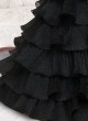 Black Multi Layered Designer Gown