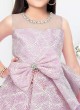 Light Purple Embroidered Net Gown