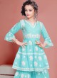 Sky Blue Salwar Suit For Girls