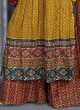 Gorgeous Yellow And Maroon Readymade Palazzo Suit