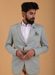 Pista Green Blazer For Wedding Wear