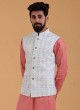 Nehru Jacket In Pista Green Color