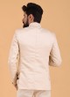 Cream Color Jodhpuri Suit In Art Silk