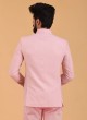 Pink Color Wedding Wear Jodhpuri Suit