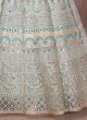 Breathtaking Light Pista Green Embroidered Lehenga Choli