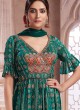 Designer Dark Green Palazzo Style Salwar Suit