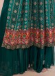 Designer Dark Green Palazzo Style Salwar Suit