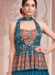 Peacock Blue Fancy Lehenga Choli For Women