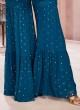 Party Wear Indowestern Sharara Suit