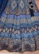 Navy Blue Designer Wedding Lehenga Choli