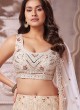 Stylish Cream Georgette Lehenga Choli