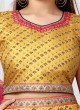 Yellow Wedding Wear Lehenga Choli With Net Dupatta