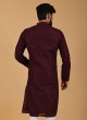 Wedding Wear Kurta Pajama In Maroon Color