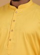 Wedding Wear Yellow Kurta Pajama