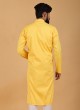 Wedding Wear Yellow Kurta Pajama