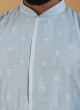 Light Sky Blue Art Silk Kurta Pajama