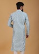 Light Sky Blue Art Silk Kurta Pajama