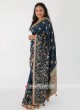 Peacock Blue Banarasi Silk Saree