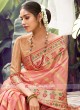 Wonderful Peach Color Saree