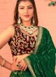 Dark Green Lehenga Choli Embellished Embroidered Work