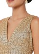 Thread Work V Neck Sleeveless Ready Blouse