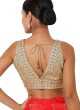 Thread Work V Neck Sleeveless Ready Blouse