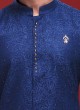 Wedding Wear Navy Blue Indowestern