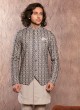 Festive Wear Jacket Style Embroidered Indowestern