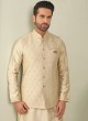 Festive Wear Nehru Jacket Set With Thread