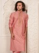 Gajri Pink Embroidred Work Kurta Pajama