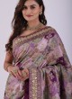 Graceful Purple Banarasi Silk Saree