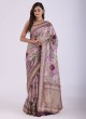 Graceful Purple Banarasi Silk Saree