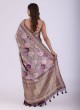 Graceful Purple Banarasi Silk Saree