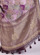 Graceful Purple Banarasi Silk Saree