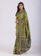 Green Banarasi Silk Saree With Heavy Zari Pallu