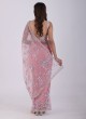 Heavy Sequins Embroidered Organza Saree