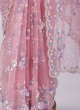 Heavy Sequins Embroidered Organza Saree