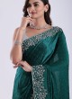 Classy Rama Green Designer Saree