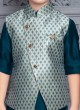 Fancy Print Nehru Jacket Set