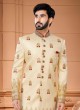 Mens Indowestern In Silk With Emboidered Work