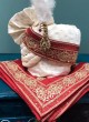 Red And Cream Color Safa And Dupatta