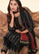 Shagufta Cotton Salwar Kameez In Black Color