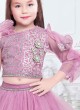 Adorable Light Pink Lehenga Choli For Girls