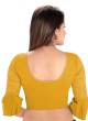 Simple Golden Yellow Readymade Blouse