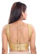 Designer Art Silk Gold Saree Blouse