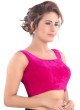 Velvet Sleeveless Blouse In Pink Color