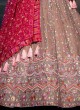 Onion Pink Wedding Wear Lehenga Choli