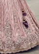 Gorgeous Onion Pink Silk Lehenga Choli