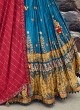 Rama Blue Silk Designer Wedding Lehenga Choli