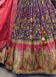 Elegant Multicolored Silk Wedding Lehenga Choli